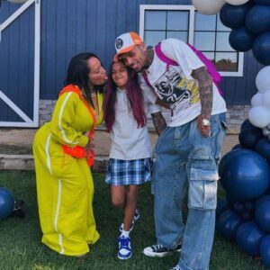 Chris Brown Celebrates Royalty’s First Day of 5th Grade with Nia Guzman