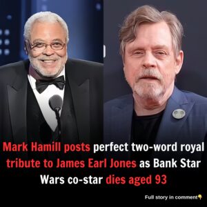 Mark Hamill posts perfect two-word tribute to James Earl Jones as Star Wars co-star dies aged 93