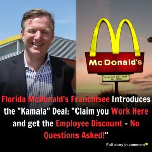 Florida McDonald's Franchisee Introduces the "Kamala" Deal: "Claim you Work Here and get the Employee Discount - No Questions Asked!"