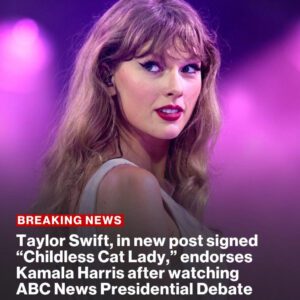 BREAKING: On the heels of Tuesday night's ABC News Presidential Debate, Taylor Swift announced on Instagram that she is supporting Vice Pres. Kamala Harris for president.