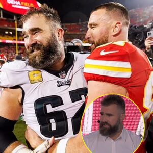 Jason Kelce splits fans with crass joke about 't**s' in his first words as an ESPN analyst - but brother Travis calls him 'a natural' -t