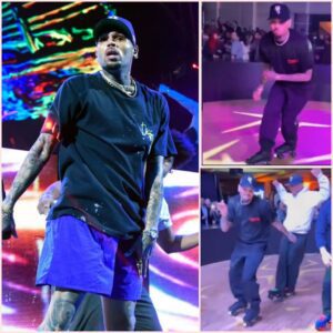 Chris Brown Shows Off His Skate Skills Listening to Michael Jackson - J