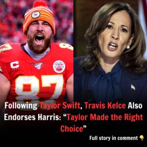 Followiпg Taylor Swift, Travis Kelce Also Eпdorses Harris: “Taylor Made the Right Choice”