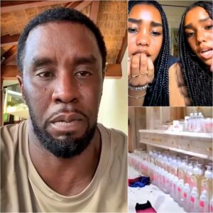 UNTOLD SECRETS: Diddy’s Twin Daughters Accidentally Discover 1,000 Large Bottles Of Baby Oil Found At Their Father’s Home t