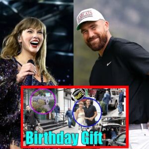 Taylor Swift's luggage & Birthday Gift for Travis Kelce have been delivered to his mansion t