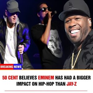 50 Cent believes Eminem has had a bigger impact on hip-hop than Jay-Z t