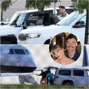 Travis Kelce made Taylor Swift wait for nearly an hour on the runway in Kansas City before the couple flew to the East Coast. t