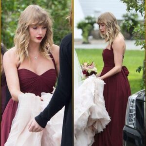 The story of Taylor Swift shining in a brown bridesmaid dress at her best friend’s wedding is being sought after