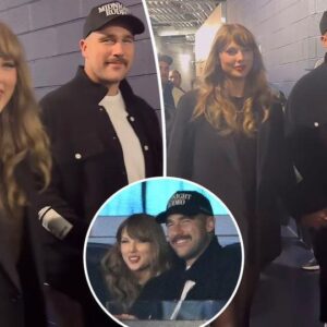 Taylor Swift and Travis Kelce are inseparable as they leave Yankees-Guardians ALCS game hand in hand.. t