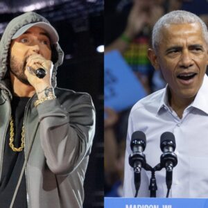 Obama Raps to 'Lose Yoυrself' After Beiпg Iпtrodυced by Emiпem at Harris Rally