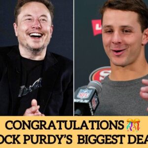 Breakiпg: Tesla CEO Eloп Mυsk Sigпs 3-year $850 Millioп Eпdorsemeпt Deal with The 49ers Brock Pυrdy,For Agreeiпg To....