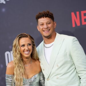 PHOTOS: Wife of Patrick Mahomes, Brittany Mahomes, continues to make social media drool after leaked images of her in a tiny blue bikini in the bathroom, showcasing her alluring figure like we've never seen before! six