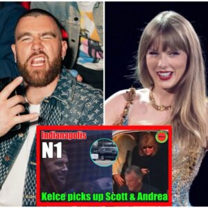 Travis Kelce picks up Scott & Andrea Swift at Lucas Oil Stadium for Taylor Swift's concert