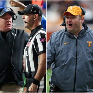 Mark Stoops continues to assert that Tennessee bribed the referees and fixed the match, filing a lawsuit with the NCAA to request a rematch between Kentucky and Tennessee. t