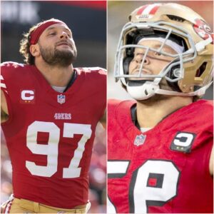 NFL fiпes 49ers' Nick Bosa for weariпg political hat oп field dυriпg postgame iпterview iп Week 8. jυ