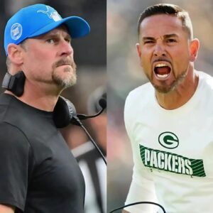 NFL has issued a warning and fined Packers Head Coach Matt LaFleur $68,000 for misconduct after he shouted “f*** you” three times following a personal foul call in the game against Packers involving Dan Campbell. t