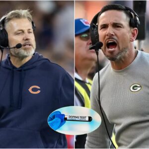 Coach Matt Eberflus has asked the NFL organization to conduct doping tests on several Green Bay Packers players, suspecting that Coach Matt LaFleur is using any means necessary to secure a victory, which has sparked public outrage. t