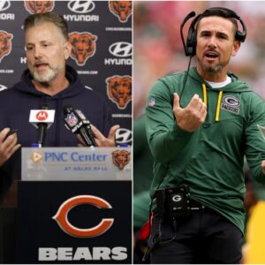 BREAKING NEWS: The Chicago Bears coach taunted Matt LaFleur by stating three reasons why the Green Bay Packers would lose, causing Matt LaFleur to become upset. t