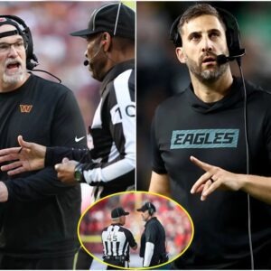 BREAKING: The NFL has issued a warning and fined Washington Commanders Head Coach Dan Quinn $50,000 for misconduct after he yelled "f*** you" three times following a personal foul call in the game against the Philadelphia Eagles involving Jayden Daniels.