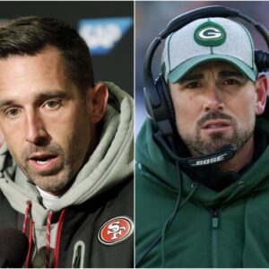 Head coach Kyle Shanahan of the 49ers shocked everyone by sending a three-word "threatening" message to the Green Bay Packers ahead of their upcoming game, leaving Matt LaFleur anxious and fearful. t