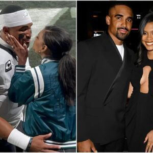 Eagles quarterback Jalen Hurts and girlfriend Bry Burrows spark engagement rumors with massive diamond ring at 'world's most expensive' Packers game