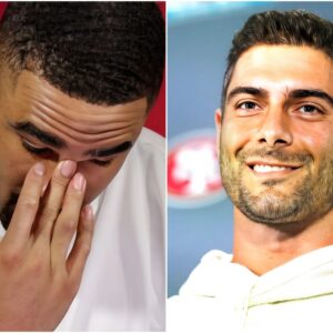 Superstar Jimmy Garoppolo of the Los Angeles Rams SHOCKS fans by accusing and insulting the Philadelphia Eagles, claiming they engaged in dirty, underhanded cheating to secure their six-game winning streak, and here is Jalen Hurts’ fiery response.