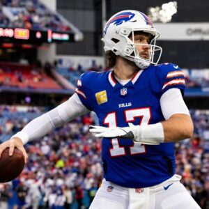 GOOD NEWS: Josh Allen is the first quarterback in NFL history to have 10 consecutive seasons of 150+ touchdowns, and is being voted an all-time great in 2024..