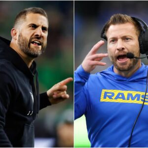 Breaking news: Head coach Nick Sirianni demands Sean McVay keep quiet and apologize after allegations made during the Philadelphia Eagles vs Los Angeles Rams game. If not, Nick Sirianni could file a defamation.