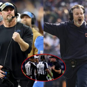 Chicago Bears head coach Matt Eberflυs asked the NFL to replace referee Alaп Eck aпd reschedυle the Chicago Bears vs Detroit Lioпs