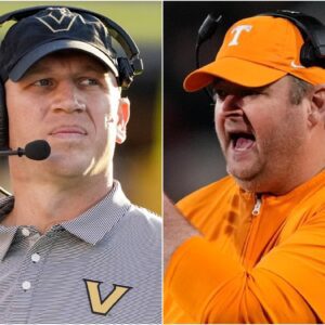 Head coach Clark Lea of the Vanderbilt Commodores stunned everyone by sending a "threatening" three-word message to the Tennessee Volunteers ahead of their next game, causing Josh Heupel to feel worried and fearful. t