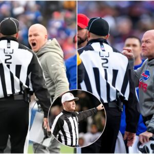 National Football League Referees Association (NFLRA) President Carl Paganelli sent a "seven-word" message and a $17,500,000 fine publicly criticizing head coach Sean McDermott