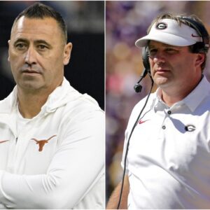 The head coach of the Texas Longhorns, Steve Sarkisian, shocked the media when he sent a three-word "threatening" message to the Georgia Bulldogs ahead of their next game, leaving Kirby Smart anxious and fearful. t