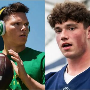 Breaking News: Oregon Ducks star Dillon Gabriel mocked superstar Drew Allar, calling him "a slow and mediocre player." Gabriel challenged Allar to a bet,