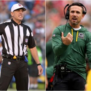 Referees in the Game Between the Green Bay Packers and Detroit Lions Suspended After Overlooking Multiple Fouls, Sparking Harsh Statements from Matt LaFleur t