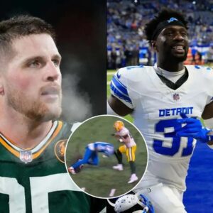 VIDEO: NFL Fans Want Detroit Lions Safety Kerby Joseph Suspended After He Tried To End Packers Player’s Season With “Dirty AF” Hit t