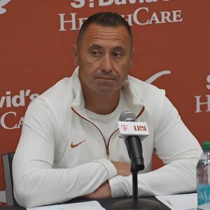 After the defeat, Coach Steve Sarkisian blamed the slippery turf on the field for causing his Texas players to slip and preventing them from performing at their best.