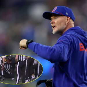 Unhappy with the crushing loss to the Minnesota Vikings, Atlanta Falcons head coach Raheem Morris shoved referee Ken Williamson over his perceived bias, causing him serious injuries