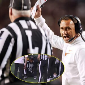 Unhappy with the crushing loss to the Georgia Bulldogs, Texas Longhorns head coach Steve Sarkisian shoved referee Ken Williamson over his perceived bias, causing him serious injuries