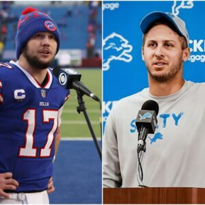 The superstar Jared Goff of the Detroit Lions arrogantly declared that Josh Allen "isn't in the same league" to compete with him, vowing to make him