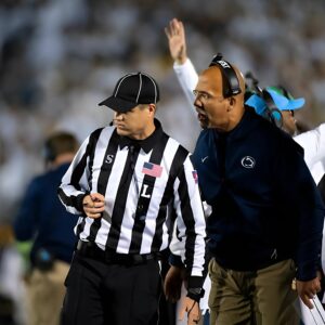 The NCAA issued a warning and fined Penn State head coach James Franklin $39,000 for inappropriate conduct after he yelled "f*** you" three times after cursing at the referee during the game against the Oregon Ducks