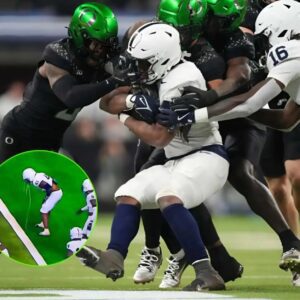 Penn State player pukes on the field during Big Ten championship game — right before Oregon touchdown