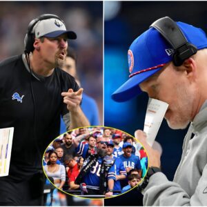 BREAKING: Coach Dan Campbell Sparks Outrage with Unacceptable Attitude, Contemptuous Look, and Yelling "Cheater", Leaving Coach Sean McDermott and Buffalo Bills Fans Embarrassed
