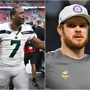 Breaking News: Seattle Seahawks star Geno Smith mocked superstar Sam Darnold, calling him "a slow and mediocre player." Smith challenged