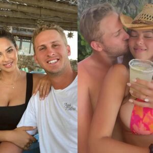 Jared Goff girlfriend, Christen Harper, continues to make social media drool after leaked photos of her in a tiny white bikini, showcasing her curves under the sunset at the beach like we’ve never seen before!