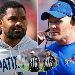 New England Patriots head coach Jerod Mayo shocked everyone by requesting the NFL organizers to change the officiating crew for the upcoming game between the Patriots and Buffalo Bills, alleging that the referees had taken bribes. t