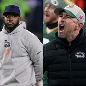 Head coach Thomas Brown of the Chicago Bears stunned everyone by sending a three-word "threatening" message to the Green Bay Packers ahead of their next game, leaving Matt LaFleur worried and scared. t