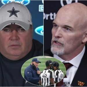 Mike McCarthy held a press conference, demanding the suspension of the referees in the game between the Dallas Cowboys and the Washington Commanders. Dan Quinn's reaction was shocking and left Mike McCarthy terrified. t