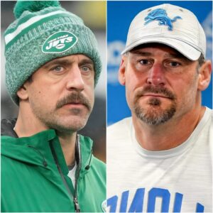 BREAKING NEWS: HC Dan Campbell confirms Aaron Rodgers will leave the Jets and join the Lions in the coming days.