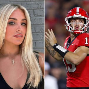 Lily Garofalo, the niece of Kirby Smart and captain of The University of Alabama cheerleading squad, made a big impression on fans after sending a flirty three-word message to quarterback Carson Beck that is spreading rapidly.