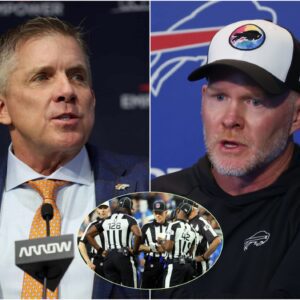 Denver Broncos' head coach Sean Payton caused an uproar when he claimed that the referees were "slaves" to Sean McDermott for overlooking numerous mistakes made by the Buffalo Bills. Here's how Sean McDermott responded t